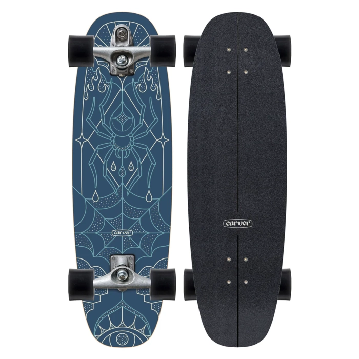 Carver Blue Widow  Surfskate C7 Complete - 9 7/8” x 33"