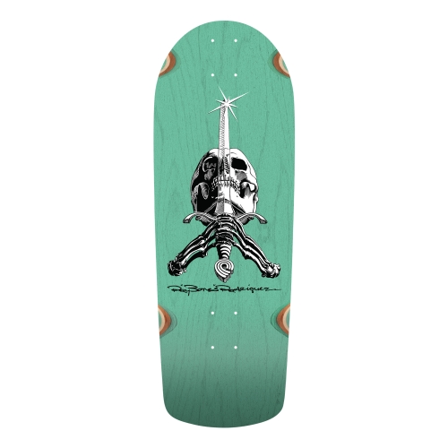 Powell-Peralta™ Ray Rodriguez O.G. Skull & Sword '05' Snub Lt Teal Stain 10"