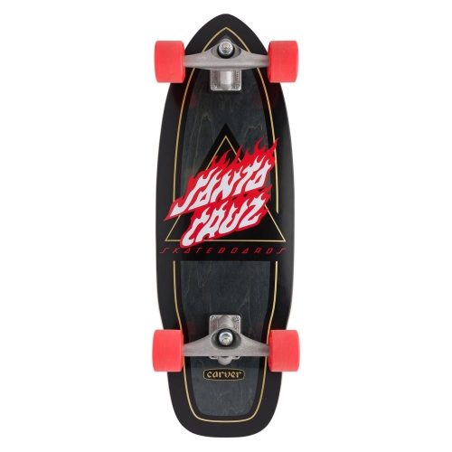 Flamed Not A Dot Cut Back Carver Surfskate 9.75" X 29.95"