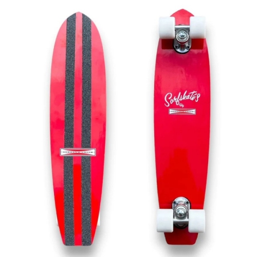 G&S Modified 60's Surf Skate 25" Complete - Cherry Red
