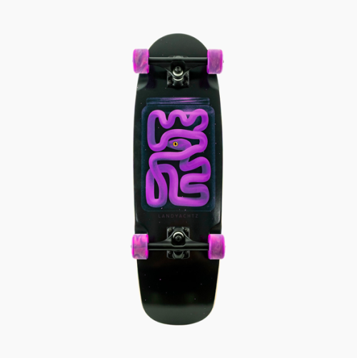 Landyachtz Tugboat 30” Skateboard Cruiser Complete - Purple Snake