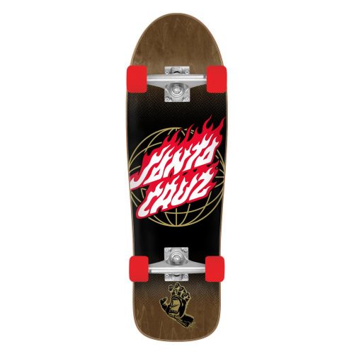 Santa Cruzer Complete Global Flame Dot - 9.7" X 31.7"