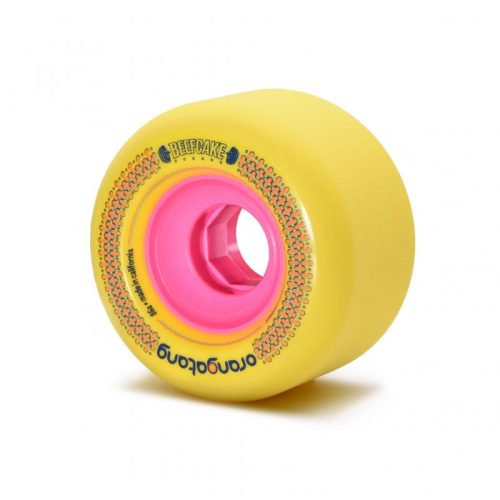 Orangatang BeefCake Yellow Longboard Skateboard Wheels – 73mm 86a