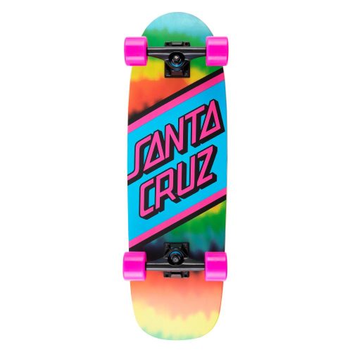 Santa Cruz Rainbow Tie Dye Street Skate Complete Cruiser - 29.05''