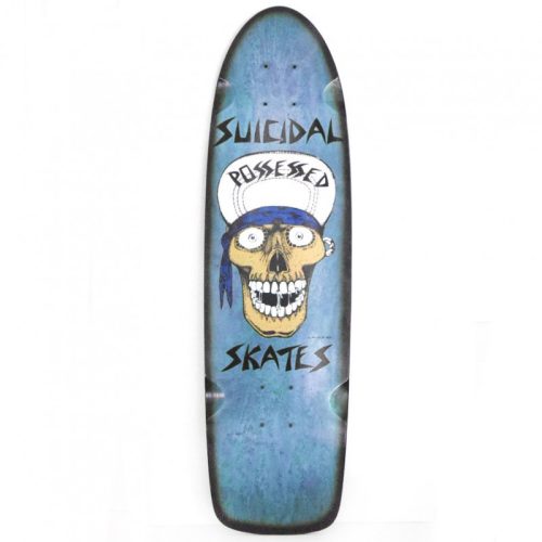 Dogtown Suicidal Skates Punk Skull 70'S Classic 8.375" Old School Skateboard Deck - Blue