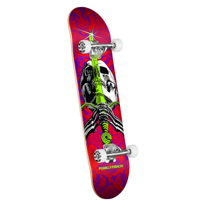 Powell Peralta Skull & Sword - Red / Purple - 8.0"  Shape 242