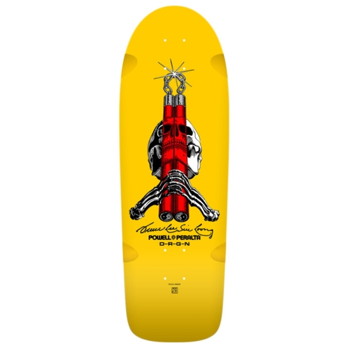 Powell-Peralta™ x Bruce Lee. • Skull & Nunchucks • Yellow Stain 10" - Shape 166