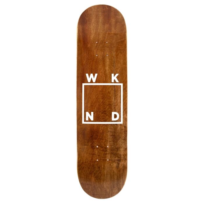 WKND White Logo On Veneer Deck 8.6"