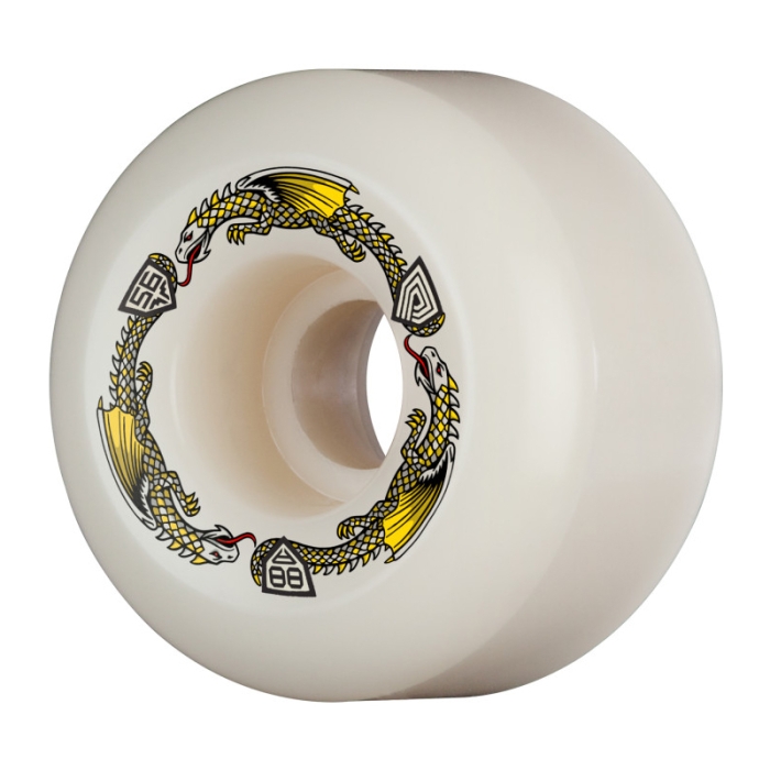 Powell-Peralta™ Dragon Formula 56mm 88A Wheels Skateboard Wheels - Off White