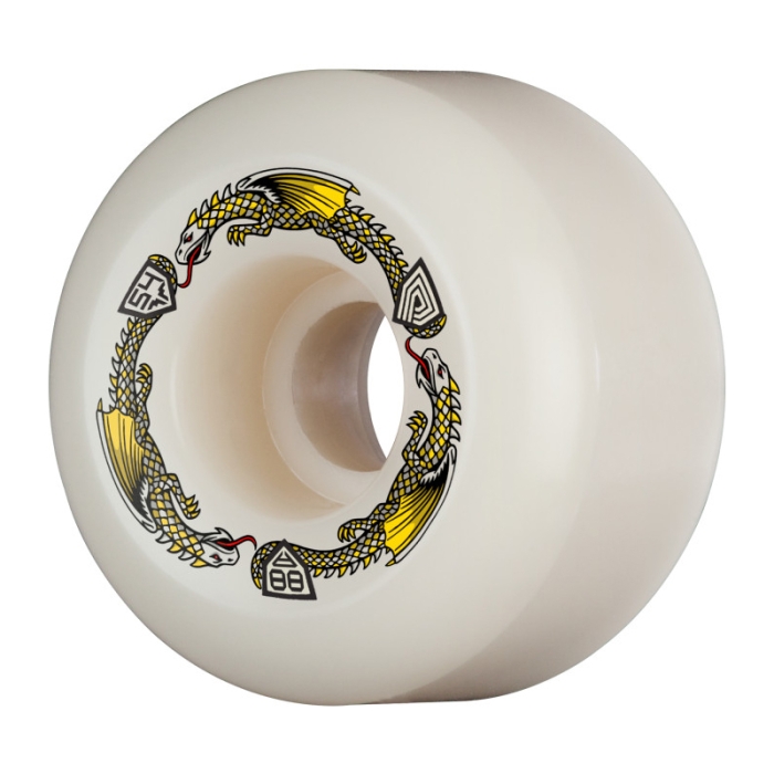 Powell-Peralta™ Dragon Formula 54mm 88A Wheels Skateboard Wheels - Off White