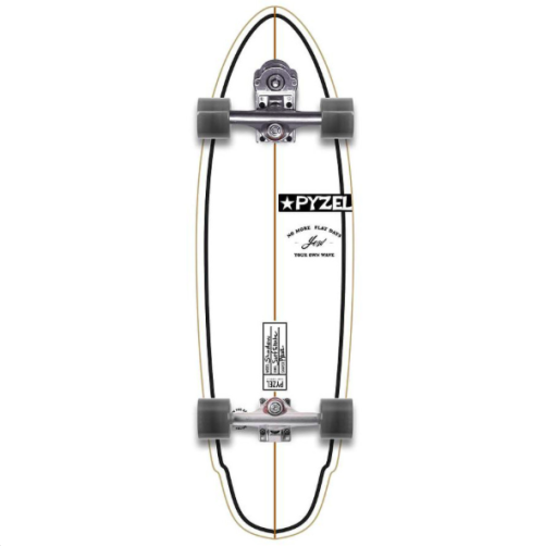 YOW x Pyzel Shadow 33.5" Surfskate Complete - White