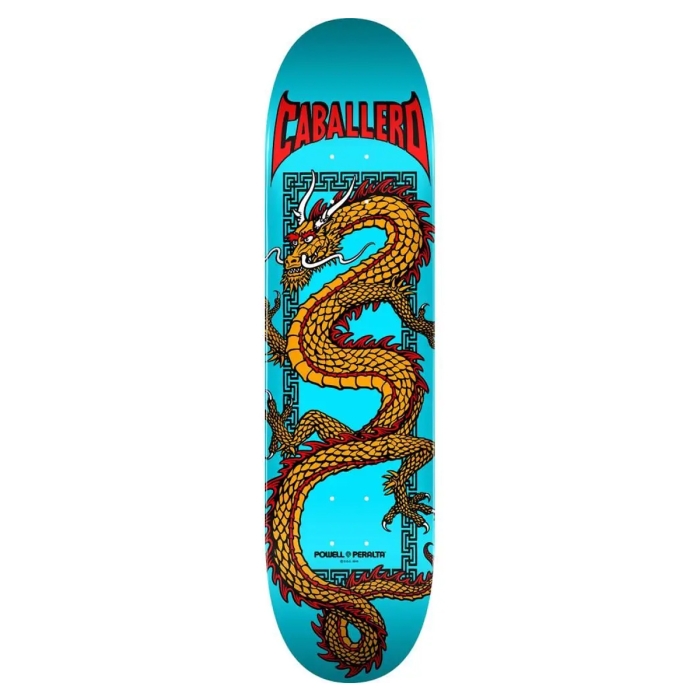 Powell Cab Chinese Dragon • Blue • Shape 291 • 7.75" x 31.08" (Birch)