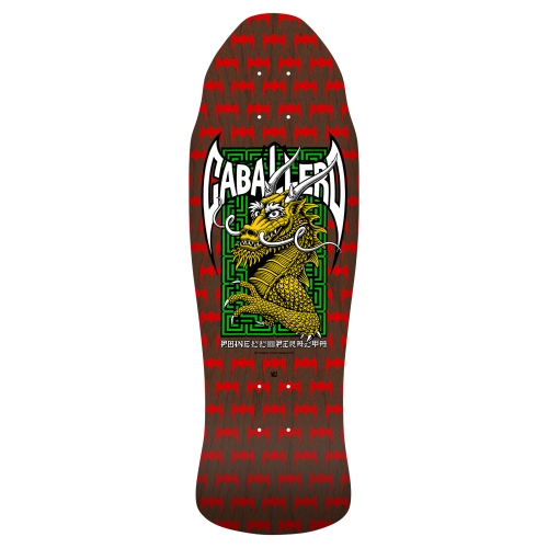 Powell-Peralta™ Steve Caballero • Street Dragon '21' • Red/Brown Stain 9.625" - Shape 157