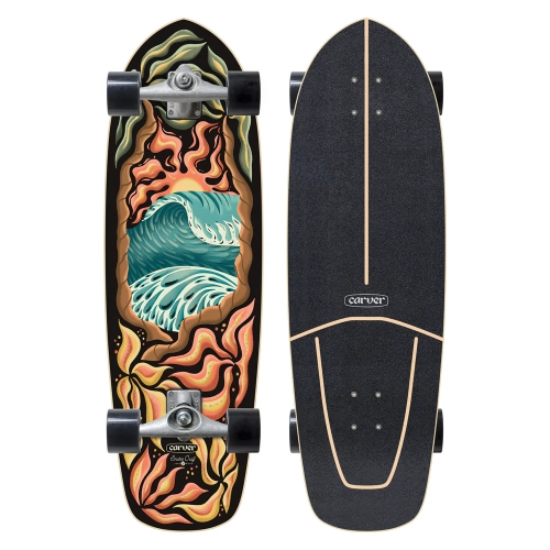 Carver Psychedelic Sunset Surfskate Cx Complete - 32"