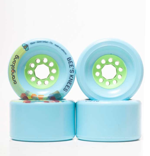 Orangatang Bees Knees 90mm Longboard Wheels – 77a Blue